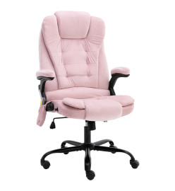 Chaise de bureau de massage Rose Velours