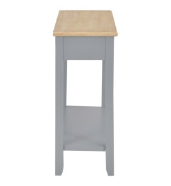 Table console Gris 110x35x80 cm Bois