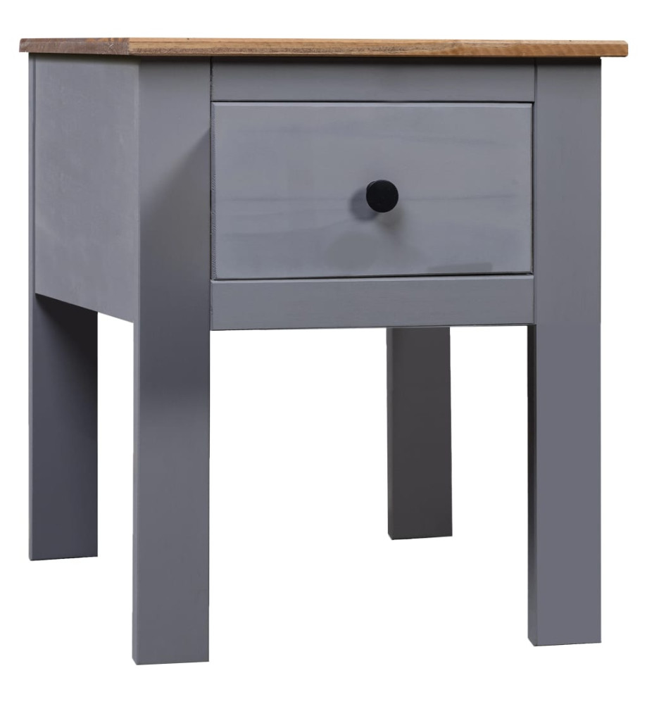 Table de chevet Gris 46x40x57 cm Pin Gamme Panama