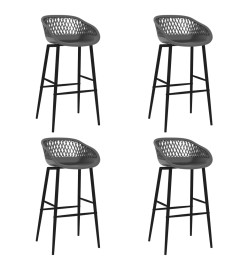 Ensemble de bar 5 pcs Noir et gris