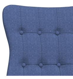 Chaise de relaxation Bleu Tissu