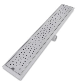 Drain de douche linéaire 2 pcs 830 x 140 mm Acier inoxydable