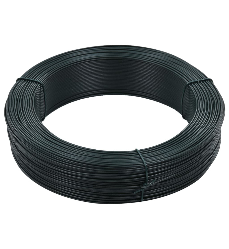 Fil de liaison de clôture 250 m 2,3/3,8 mm Acier Vert noirâtre