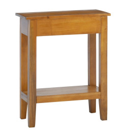 Table console avec tiroir 60x30x75 cm bois d'acajou massif