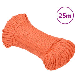 Corde de travail Orange 3 mm 25 m Polypropylène