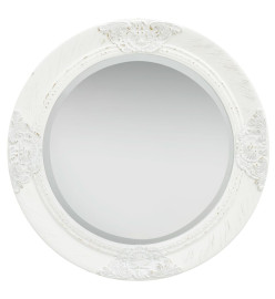 Miroir mural style baroque 50 cm Blanc