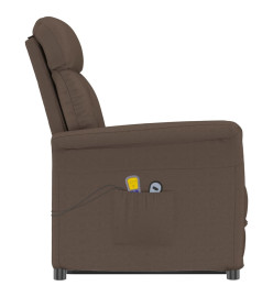 Fauteuil de massage électrique Marron Similicuir daim