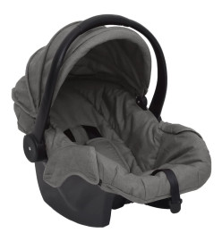 Poussette pour bébé 3-en-1 Gris clair Acier