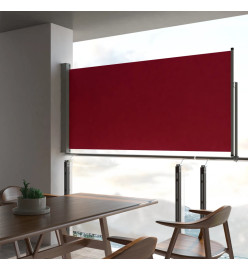 Auvent latéral rétractable de patio 120x300 cm Rouge