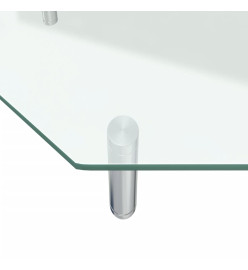 Support de moniteur 60x26x8,6 cm Verre transparent