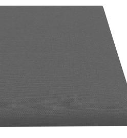 Panneaux muraux 12 pcs Gris clair 60x15 cm Tissu 1,08 m²