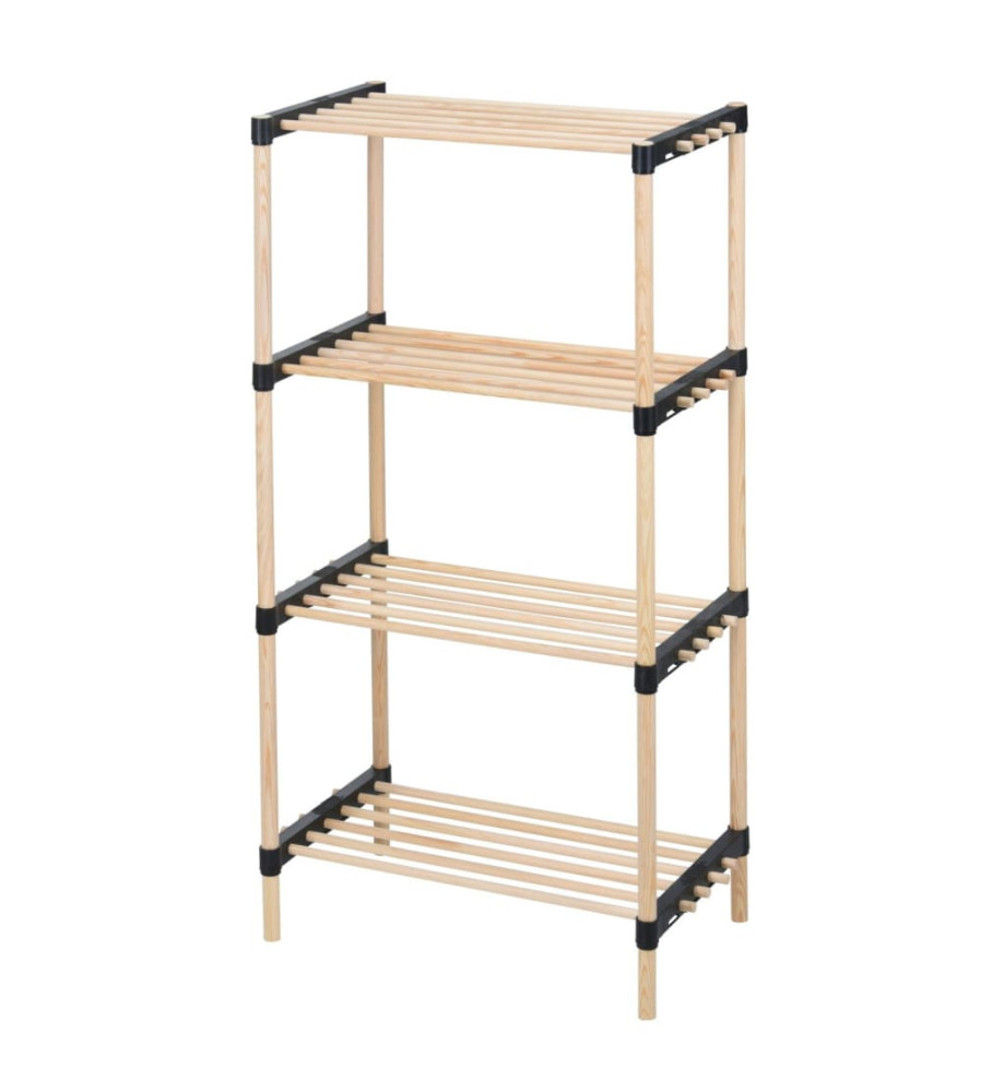 Storage solutions Porte-chaussures avec 4 étagères Bois 49x28x92,5 cm