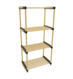 Storage solutions Porte-chaussures avec 4 étagères Bois 49x28x92,5 cm