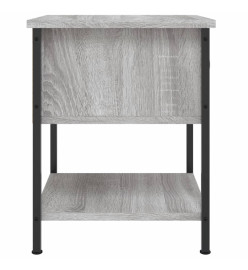 Table de chevet sonoma gris 34x35,5x45 cm bois d'ingénierie