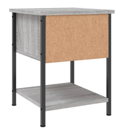 Table de chevet sonoma gris 34x35,5x45 cm bois d'ingénierie