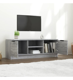 Meuble TV Sonoma gris 102x35x36,5 cm Bois d'ingénierie