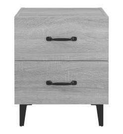 Tables de chevet 2 pcs Sonoma gris 40x35x47,5 cm