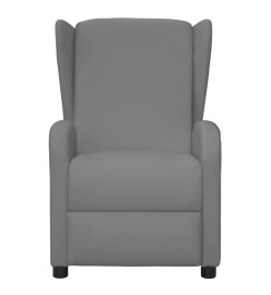 Fauteuil inclinable électrique à oreilles Gris Similicuir