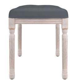 Banc Gris foncé 80x40x49 cm Velours