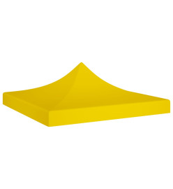 Toit de tente de réception 3x3 m Jaune 270 g/m²