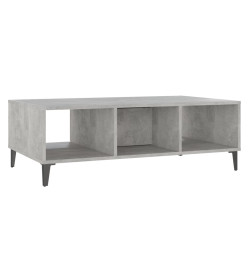 Table basse Gris béton 103,5x60x35 cm Aggloméré