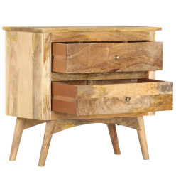 Table de chevet 65 x 35 x 60 cm Bois de manguier massif