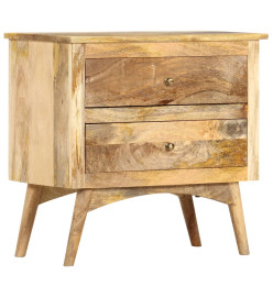 Table de chevet 65 x 35 x 60 cm Bois de manguier massif