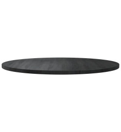 Dessus de table Noir Ø90x2,5 cm Bois de pin massif