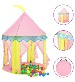 Tente de jeu pour enfants Rose 100x100x127 cm