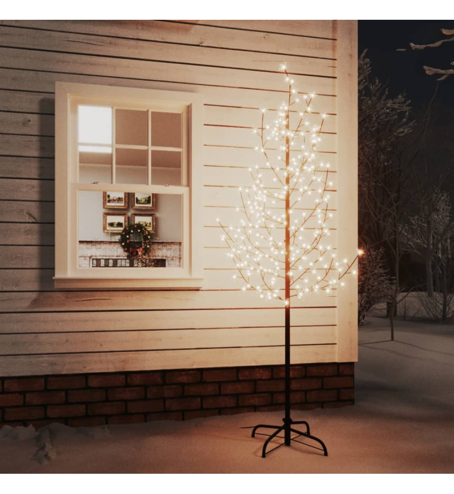 Arbre à LED fleur de cerisier 220 LED Blanc chaud 220 cm