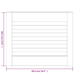 Portes à persiennes 2 pcs Bois de pin massif 39,5x49,4 cm