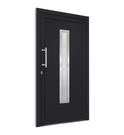 Porte d'entrée Anthracite 98x208 cm