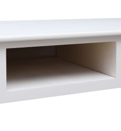 Buffet Blanc 108x45x76 cm Bois de Paulownia massif