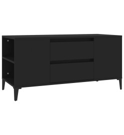 Meuble TV Noir 102x44,5x50 cm Bois d'ingénierie