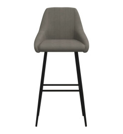 Tabouret de bar Gris foncé Velours