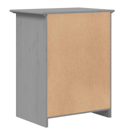 Table de chevet BODO gris 53x38,5x66 cm bois de pin massif