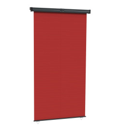 Auvent latéral de balcon 160x250 cm Rouge