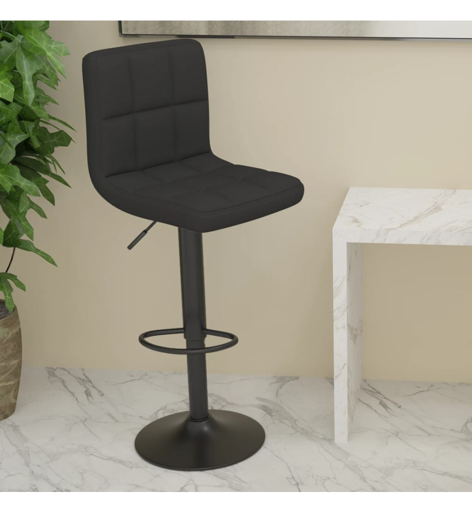 Tabouret de bar Noir Tissu