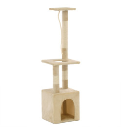 Arbre à chat avec griffoirs en sisal 109 cm Beige