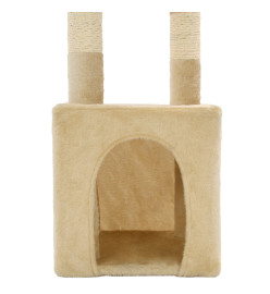 Arbre à chat avec griffoirs en sisal 109 cm Beige