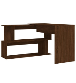 Bureau d'angle Chêne marron 200x50x76 cm Bois d'ingénierie