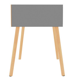 Tables de chevet 2 pcs Gris 40x40x56 cm Aggloméré