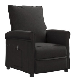 Fauteuil inclinable électrique Noir Tissu