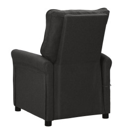 Fauteuil inclinable électrique Noir Tissu