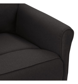 Fauteuil inclinable électrique Noir Tissu