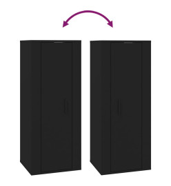 Ensemble de meubles TV 4 pcs Noir Bois d'ingénierie