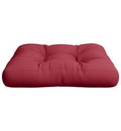 Coussin de palette rouge bordeaux tissu