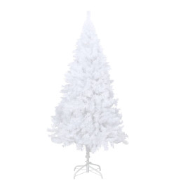 Arbre de Noël artificiel avec branches épaisses blanc 150cm PVC