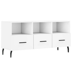 Meuble TV blanc 102x36x50 cm bois d'ingénierie