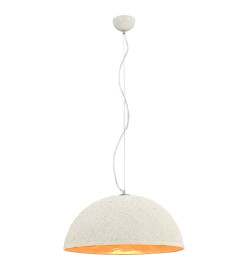 Lampe suspendue Blanc et doré Ø50 cm E27